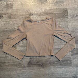 Garage Long Sleeve Beige Top